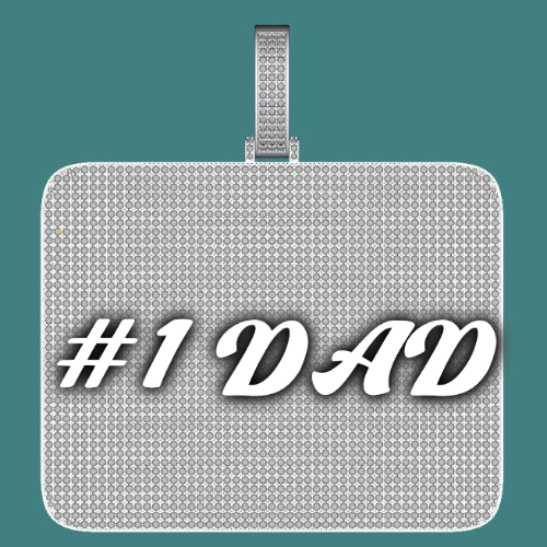 CUSTOM LETTER NECKLACE 3D BIG SQUARE