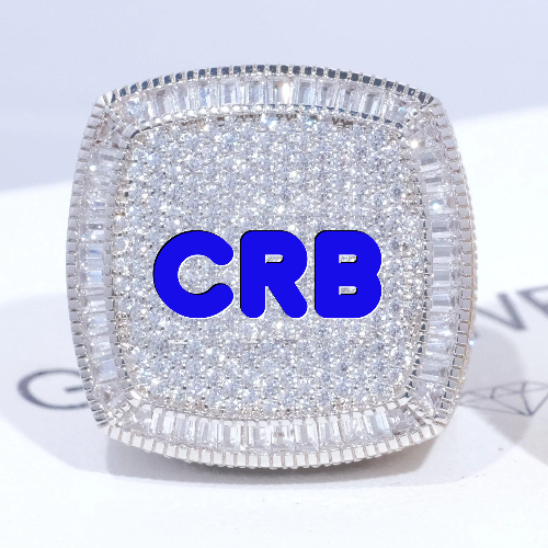 CUSTOM LETTER 3D ICED RING