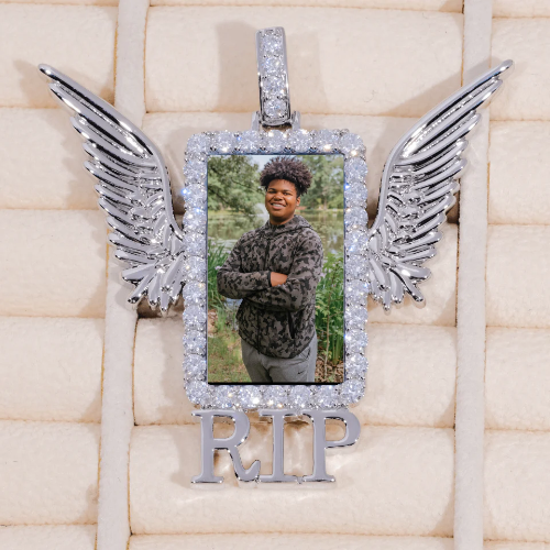 RIP WING 3D CUSTOM PICTURE PENDANT
