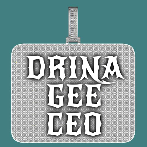CUSTOM LETTER NECKLACE 3D BIG SQUARE