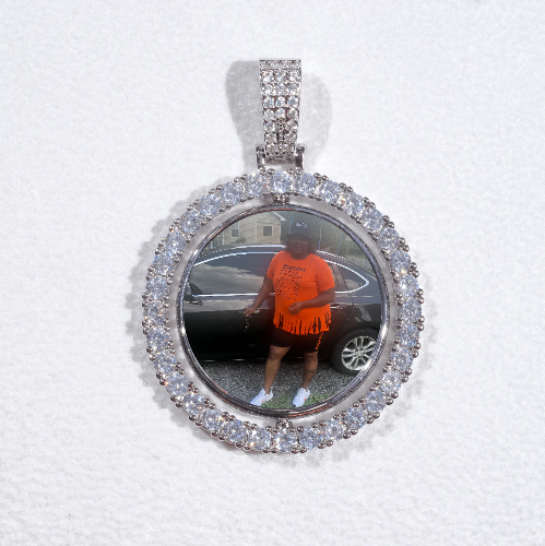 3D Spinning 2-Faced Custom Picture Pendant