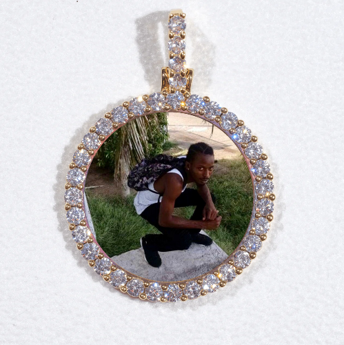 3D CIRCLE CUSTOM PICTURE PENDANT SMALL SIZE