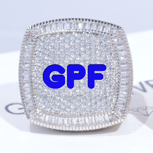 CUSTOM LETTER 3D ICED RING