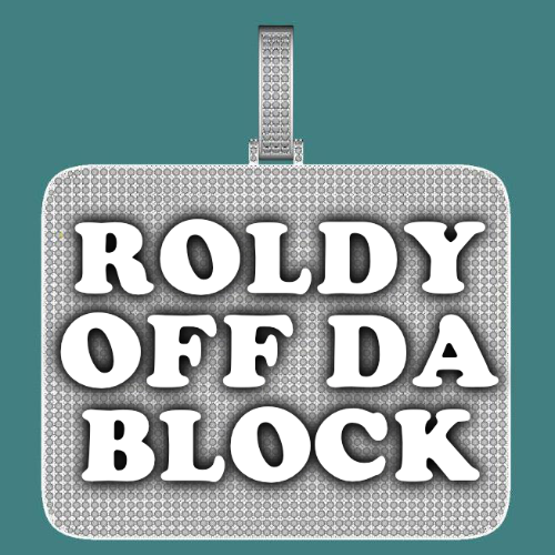 CUSTOM LETTER NECKLACE 3D BIG SQUARE