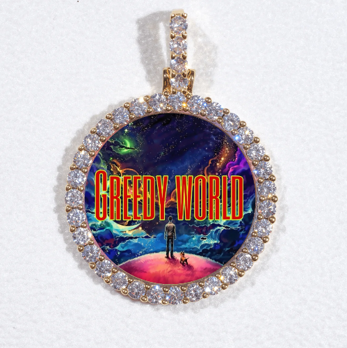 3D CIRCLE CUSTOM PICTURE PENDANT SMALL SIZE