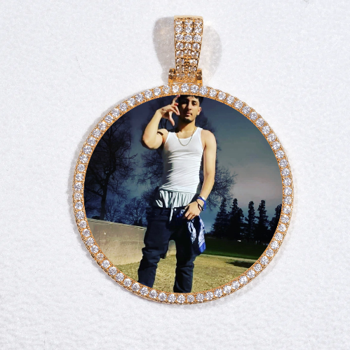 MEDIUM 3D CIRCLE CUSTOM PICTURE PENDANT