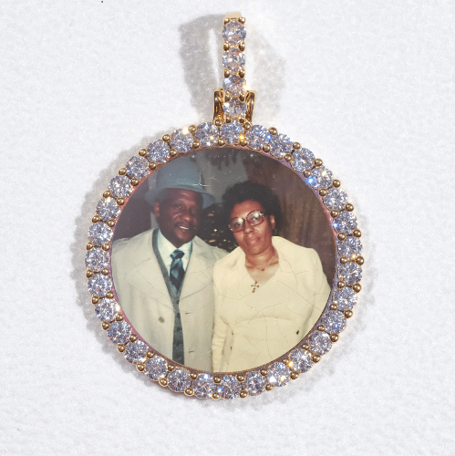 3D CIRCLE CUSTOM PICTURE PENDANT SMALL SIZE