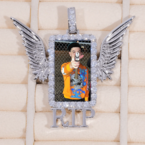 RIP WING 3D CUSTOM PICTURE PENDANT
