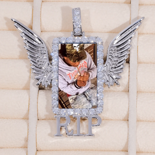 RIP WING 3D CUSTOM PICTURE PENDANT