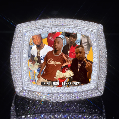 3D CUSTOM PICTURE ICED RING