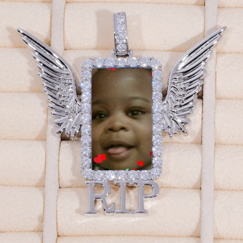 RIP WING 3D CUSTOM PICTURE PENDANT