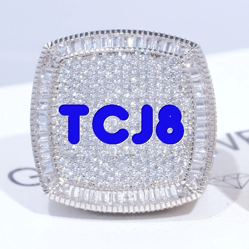 CUSTOM LETTER 3D ICED RING