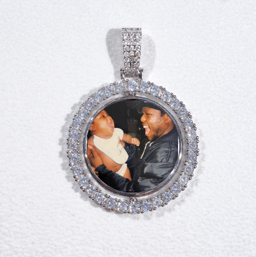 3D Spinning 2-Faced Custom Picture Pendant