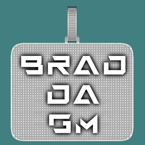 CUSTOM LETTER NECKLACE 3D BIG SQUARE