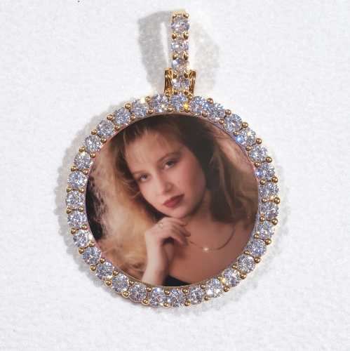 3D CIRCLE CUSTOM PICTURE PENDANT SMALL SIZE