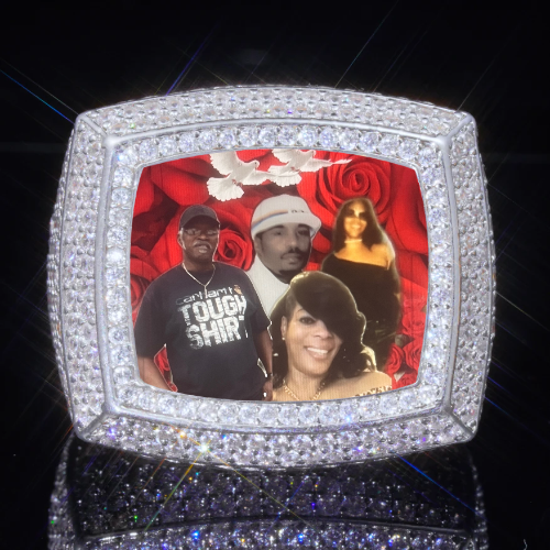 3D CUSTOM PICTURE ICED RING