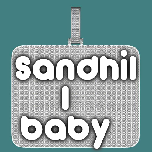 CUSTOM LETTER NECKLACE 3D BIG SQUARE