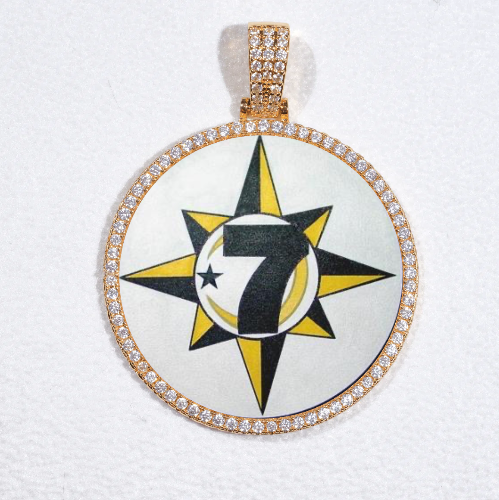 MEDIUM 3D CIRCLE CUSTOM PICTURE PENDANT