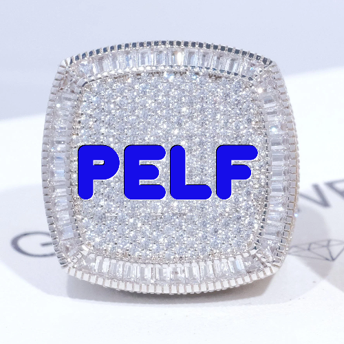 CUSTOM LETTER 3D ICED RING