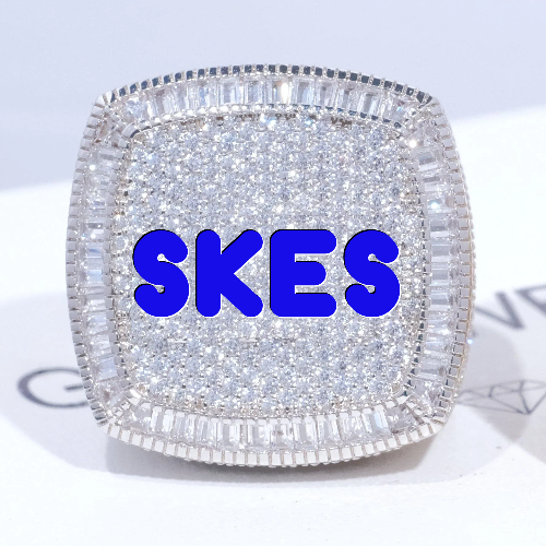 CUSTOM LETTER 3D ICED RING