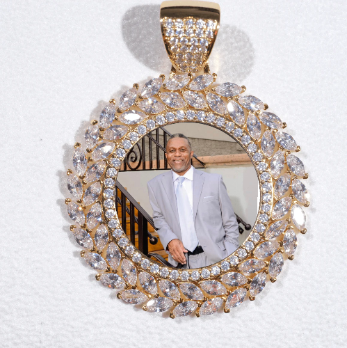 Large 3D Wheat Ear Custom Picture Pendant