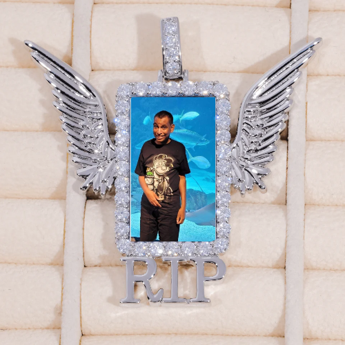 RIP WING 3D CUSTOM PICTURE PENDANT