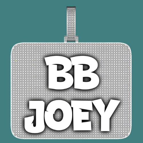 CUSTOM LETTER NECKLACE 3D BIG SQUARE