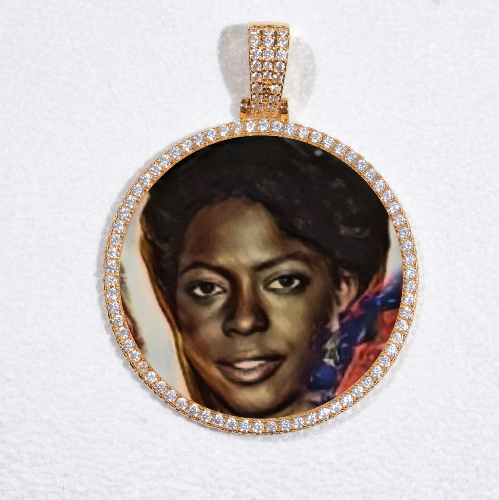 MEDIUM 3D CIRCLE CUSTOM PICTURE PENDANT