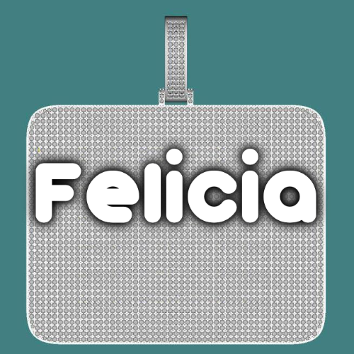 CUSTOM LETTER NECKLACE 3D BIG SQUARE
