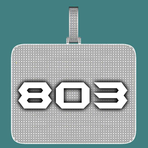 CUSTOM LETTER NECKLACE 3D BIG SQUARE