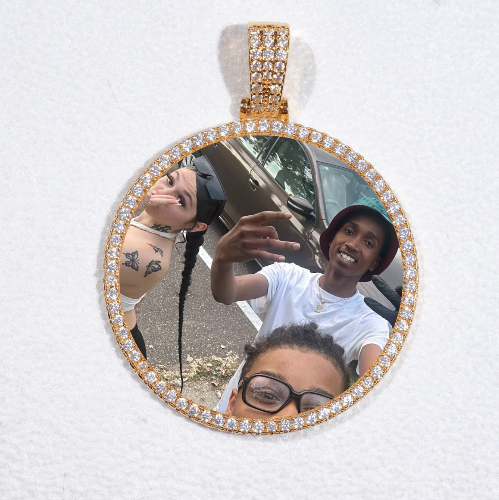 MEDIUM 3D CIRCLE CUSTOM PICTURE PENDANT
