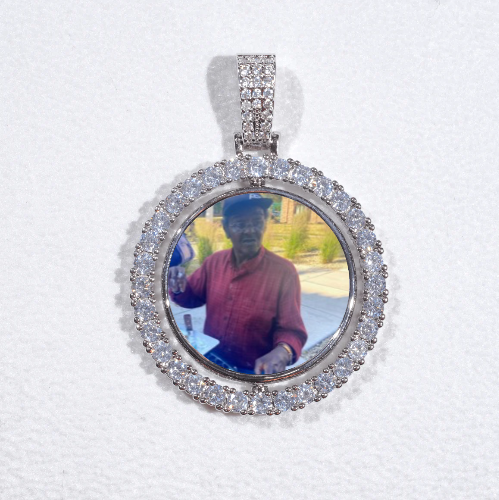 3D Spinning 2-Faced Custom Picture Pendant
