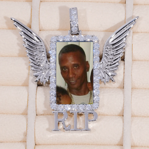 RIP WING 3D CUSTOM PICTURE PENDANT