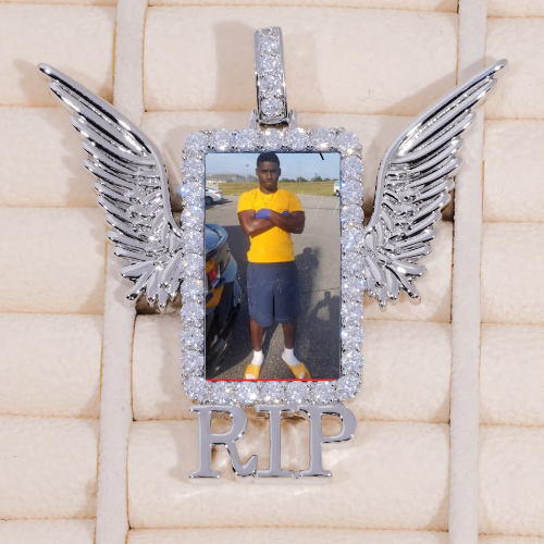 RIP WING 3D CUSTOM PICTURE PENDANT