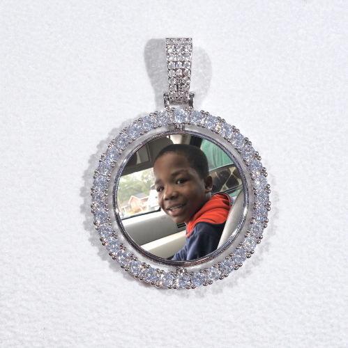 3D Spinning 2-Faced Custom Picture Pendant