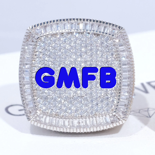 CUSTOM LETTER 3D ICED RING
