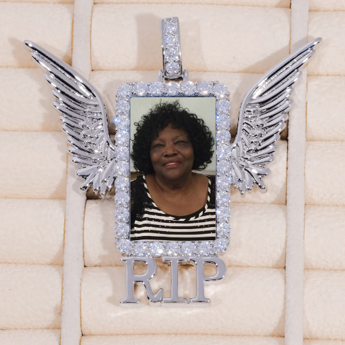 RIP WING 3D CUSTOM PICTURE PENDANT