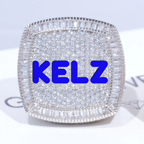 CUSTOM LETTER 3D ICED RING
