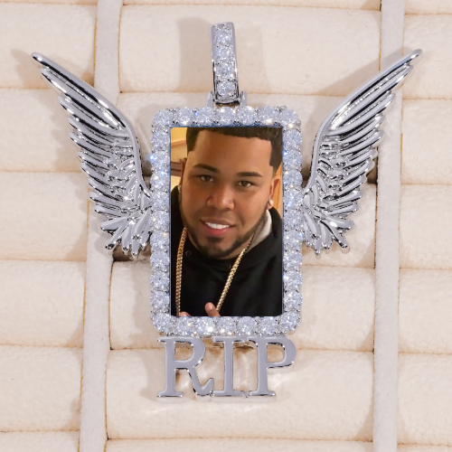 RIP WING 3D CUSTOM PICTURE PENDANT