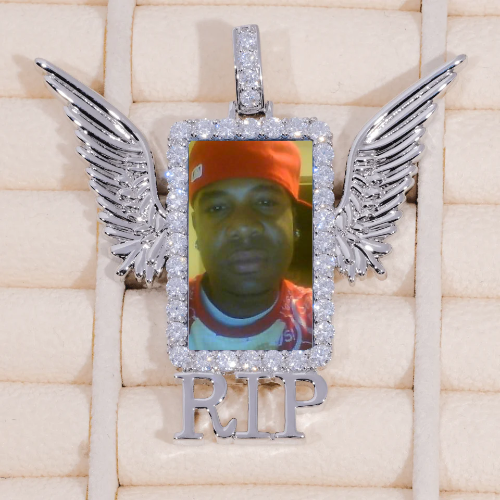 RIP WING 3D CUSTOM PICTURE PENDANT