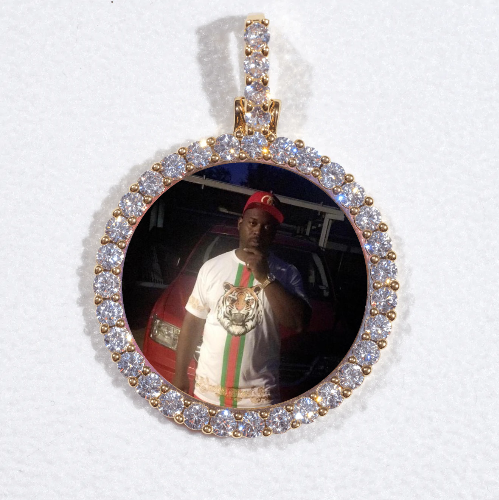 3D CIRCLE CUSTOM PICTURE PENDANT SMALL SIZE