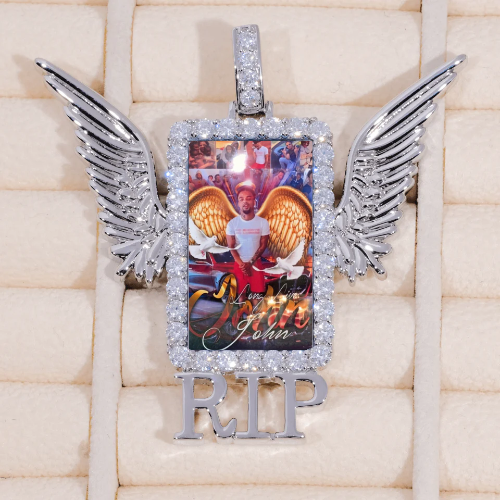 RIP WING 3D CUSTOM PICTURE PENDANT