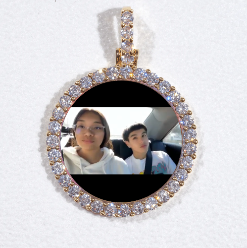 3D CIRCLE CUSTOM PICTURE PENDANT SMALL SIZE