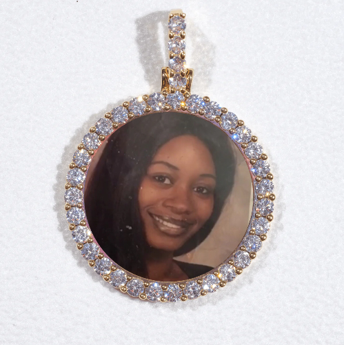 3D CIRCLE CUSTOM PICTURE PENDANT SMALL SIZE