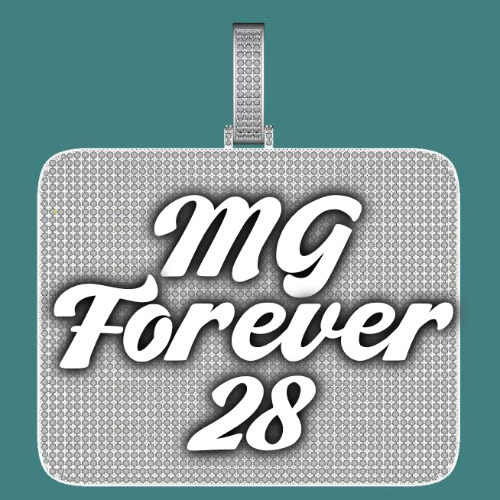 CUSTOM LETTER NECKLACE 3D BIG SQUARE