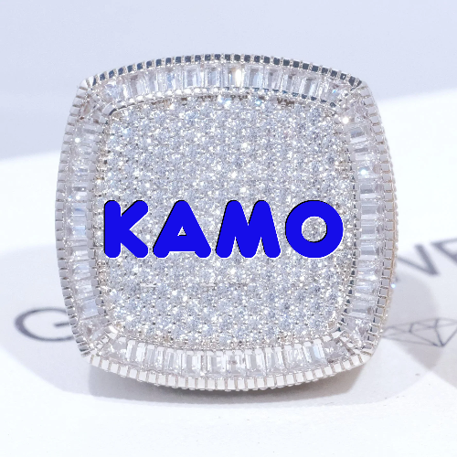 CUSTOM LETTER 3D ICED RING