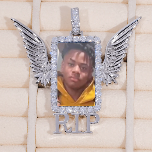 RIP WING 3D CUSTOM PICTURE PENDANT