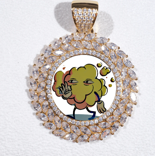 Large 3D Wheat Ear Custom Picture Pendant