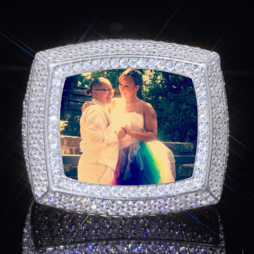 3D CUSTOM PICTURE ICED RING