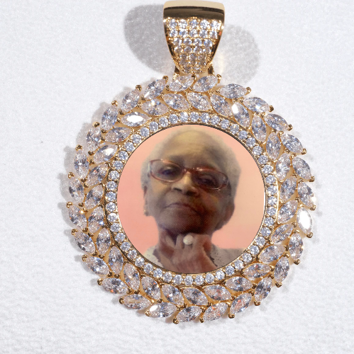 Large 3D Wheat Ear Custom Picture Pendant